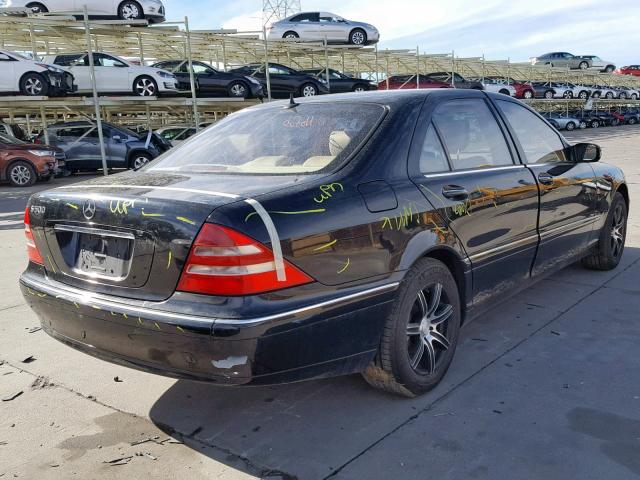 WDBNG75J42A267567 - 2002 MERCEDES-BENZ S 500 BLACK photo 4