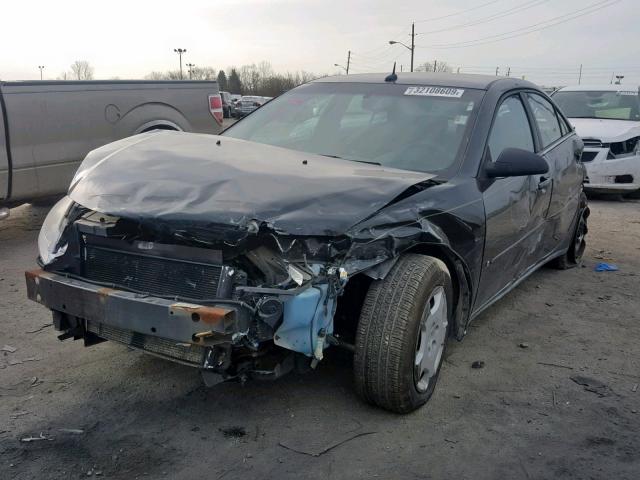 1G2ZF57B684248126 - 2008 PONTIAC G6 VALUE L BLACK photo 2