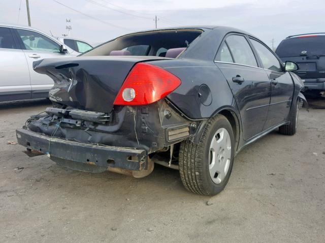 1G2ZF57B684248126 - 2008 PONTIAC G6 VALUE L BLACK photo 4