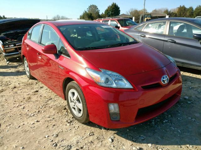 JTDKN3DU1B5292210 - 2011 TOYOTA PRIUS RED photo 1