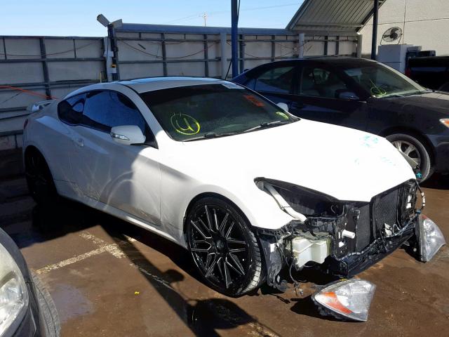 KMHHU6KH7BU065366 - 2011 HYUNDAI GENESIS CO WHITE photo 1