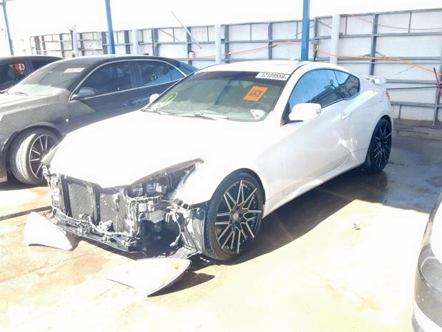 KMHHU6KH7BU065366 - 2011 HYUNDAI GENESIS CO WHITE photo 2