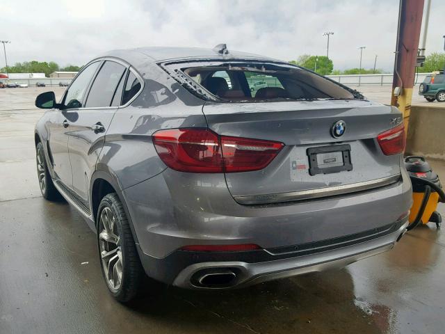 5UXKU6C55G0R34039 - 2016 BMW X6 XDRIVE5 GRAY photo 3