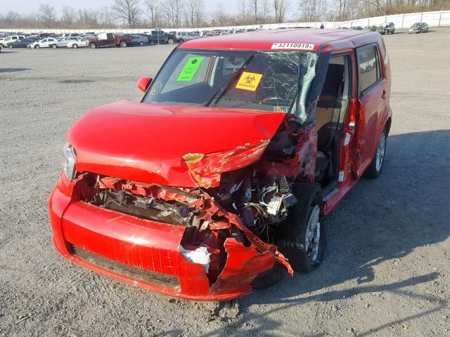 JTLKE50E291096907 - 2009 SCION XB RED photo 2