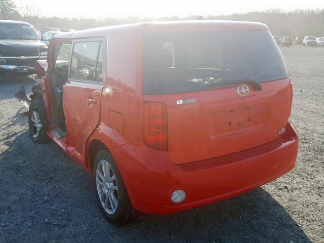 JTLKE50E291096907 - 2009 SCION XB RED photo 3