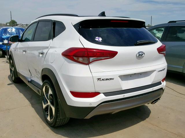 KM8J33A27GU080375 - 2016 HYUNDAI TUCSON LIM WHITE photo 3