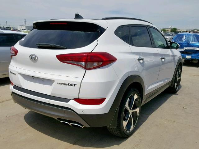 KM8J33A27GU080375 - 2016 HYUNDAI TUCSON LIM WHITE photo 4