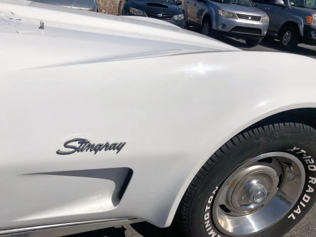 1Z37LS443933 - 1976 CHEVROLET STINGRAY WHITE photo 5