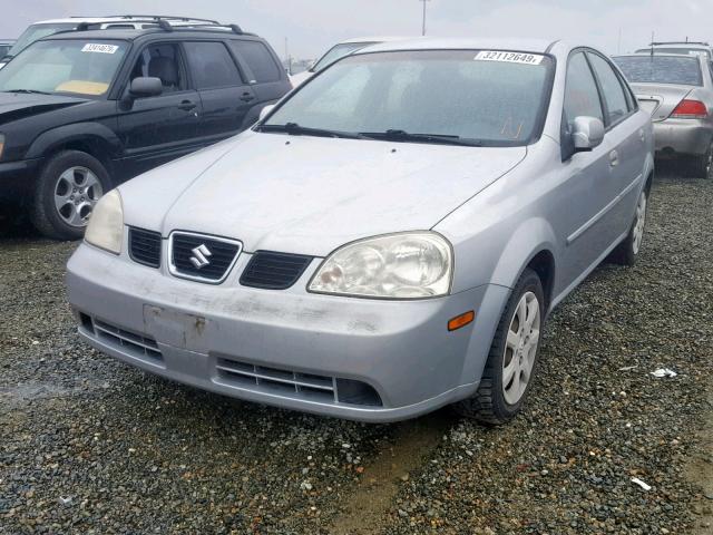 KL5JD52Z64K042349 - 2004 SUZUKI FORENZA S SILVER photo 2