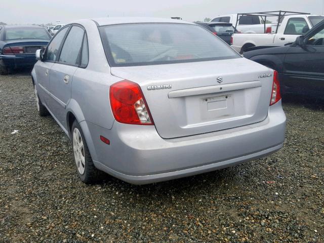 KL5JD52Z64K042349 - 2004 SUZUKI FORENZA S SILVER photo 3