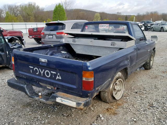 JT4RN81A4N0089724 - 1992 TOYOTA PICKUP 1/2 BLUE photo 4