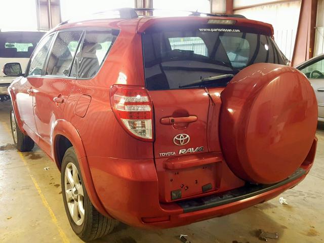 2T3ZF31V69W006038 - 2009 TOYOTA RAV4 LIMIT RED photo 3