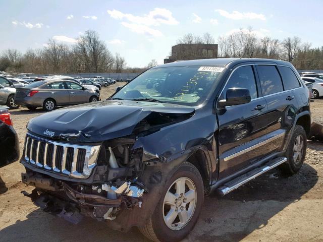 1J4RR4GG2BC576272 - 2011 JEEP GRAND CHER BLACK photo 2