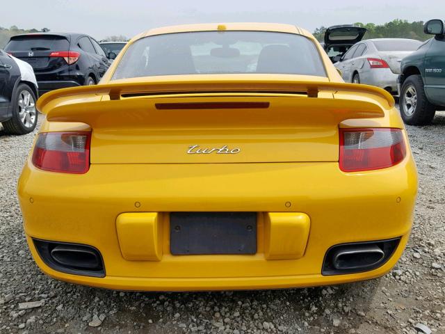 WP0AD29989S766615 - 2009 PORSCHE 911 TURBO YELLOW photo 9