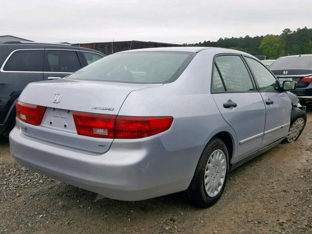 1HGCM56135A009566 - 2005 HONDA ACCORD DX SILVER photo 4