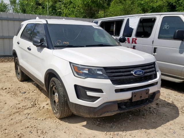 1FM5K8AR0JGA46010 - 2018 FORD EXPLORER P WHITE photo 1