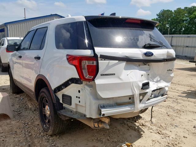 1FM5K8AR0JGA46010 - 2018 FORD EXPLORER P WHITE photo 3