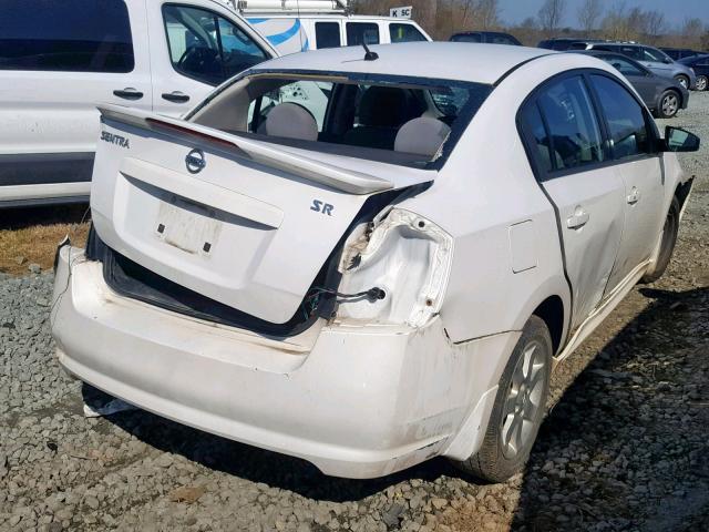 3N1AB6AP1CL751731 - 2012 NISSAN SENTRA 2.0 WHITE photo 4