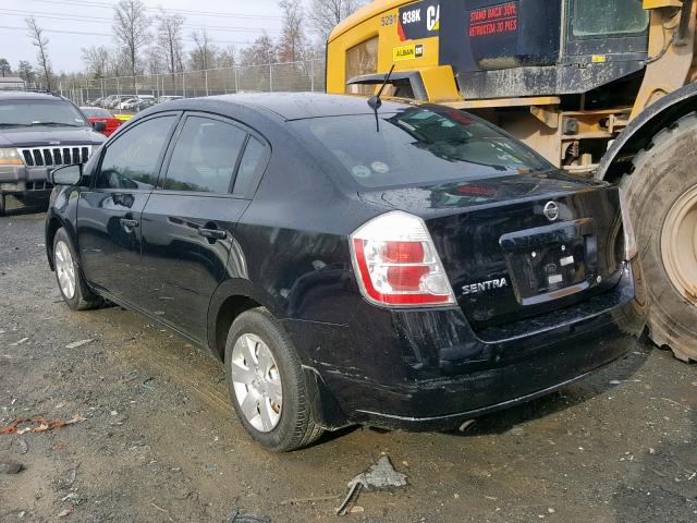 3N1AB61EX8L722346 - 2008 NISSAN SENTRA 2.0 BLACK photo 3