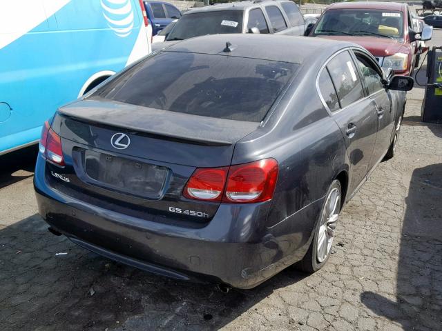 JTHBC96S175006981 - 2007 LEXUS GS 450H BLACK photo 4