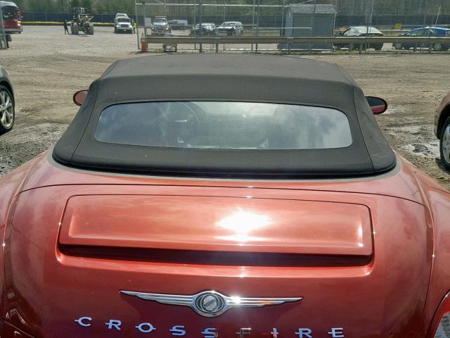1C3AN65L65X059407 - 2005 CHRYSLER CROSSFIRE RED photo 6