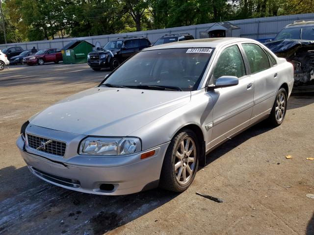 YV1TS59H941379443 - 2004 VOLVO S80 2.5T SILVER photo 2