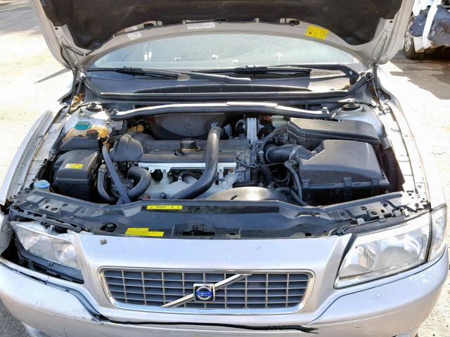 YV1TS59H941379443 - 2004 VOLVO S80 2.5T SILVER photo 7