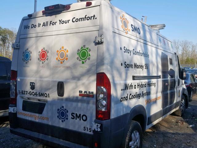 3C6TRVDG2FE509117 - 2015 RAM PROMASTER WHITE photo 4