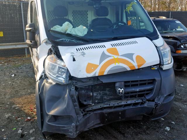 3C6TRVDG2FE509117 - 2015 RAM PROMASTER WHITE photo 9