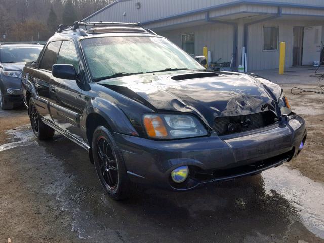 4S4BT63C555106751 - 2005 SUBARU BAJA TURBO BLACK photo 1