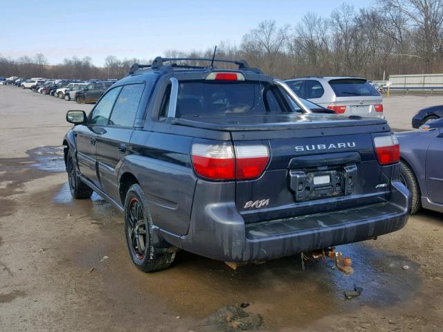 4S4BT63C555106751 - 2005 SUBARU BAJA TURBO BLACK photo 3