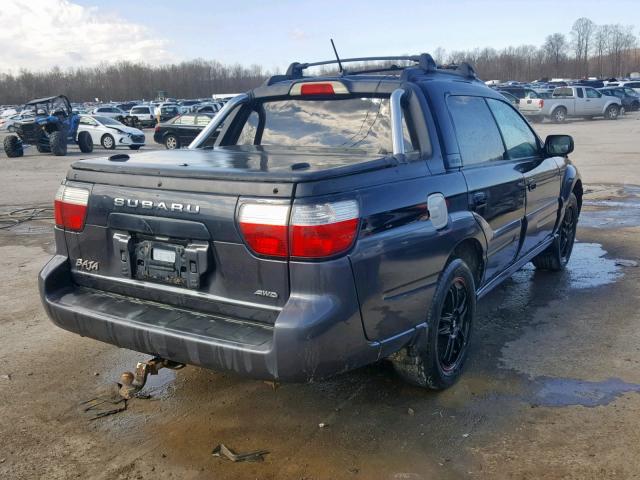 4S4BT63C555106751 - 2005 SUBARU BAJA TURBO BLACK photo 4