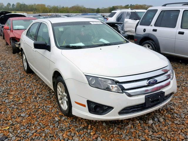 3FAHP0GA5AR324226 - 2010 FORD FUSION S WHITE photo 1