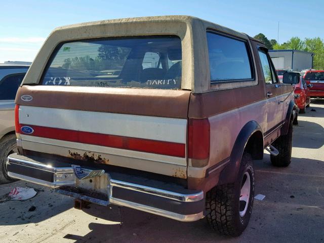 1FMEU15N3KLA48321 - 1989 FORD BRONCO U10 BROWN photo 4