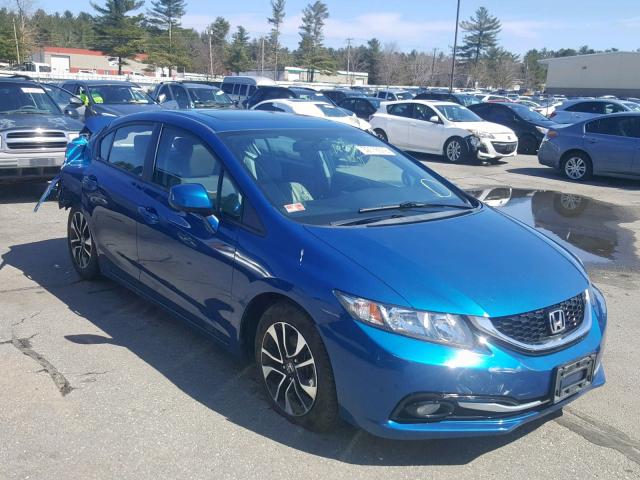 19XFB2F90DE239289 - 2013 HONDA CIVIC EXL BLUE photo 1