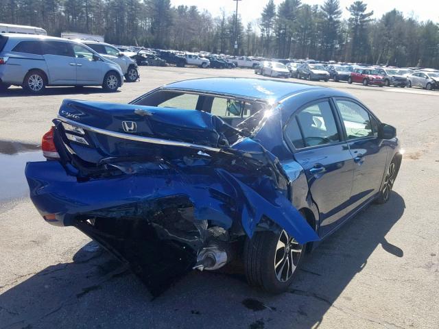 19XFB2F90DE239289 - 2013 HONDA CIVIC EXL BLUE photo 4