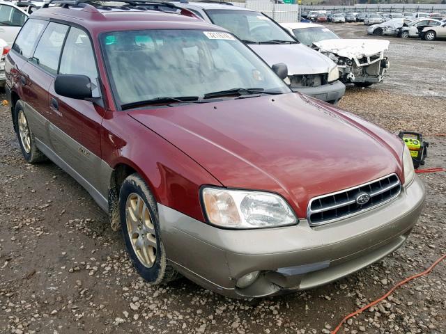 4S3BH675327652756 - 2002 SUBARU LEGACY OUT RED photo 1