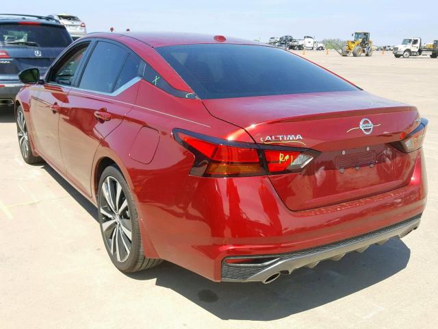 1N4BL4CVXKC112939 - 2019 NISSAN ALTIMA SR RED photo 3