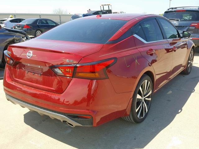 1N4BL4CVXKC112939 - 2019 NISSAN ALTIMA SR RED photo 4