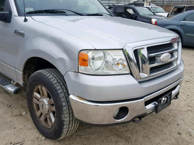 1FTPW14598FA88418 - 2008 FORD F150 SUPER SILVER photo 9