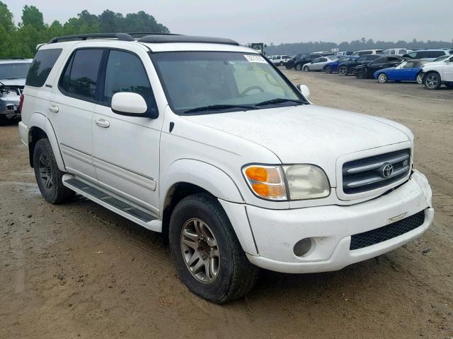 5TDZT38A43S154239 - 2003 TOYOTA SEQUOIA LI WHITE photo 1