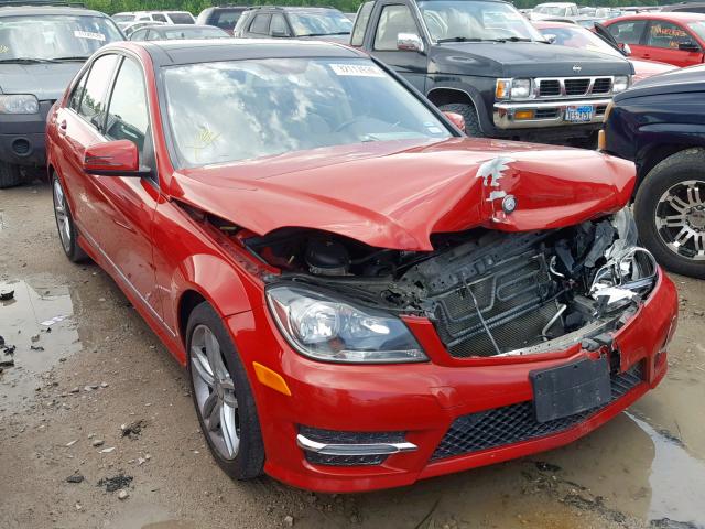 WDDGF4HB9EA964856 - 2014 MERCEDES-BENZ C 250 RED photo 1