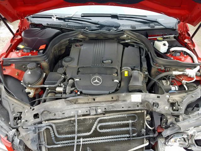 WDDGF4HB9EA964856 - 2014 MERCEDES-BENZ C 250 RED photo 7