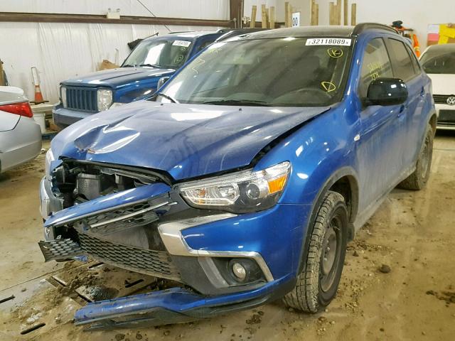 JA4AJ4AW8JZ606052 - 2018 MITSUBISHI RVR SE LIM BLUE photo 2