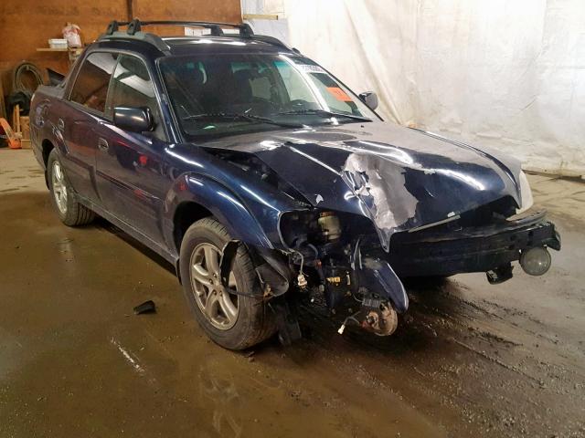 4S4BT62C637115462 - 2003 SUBARU BAJA SPORT BLUE photo 1