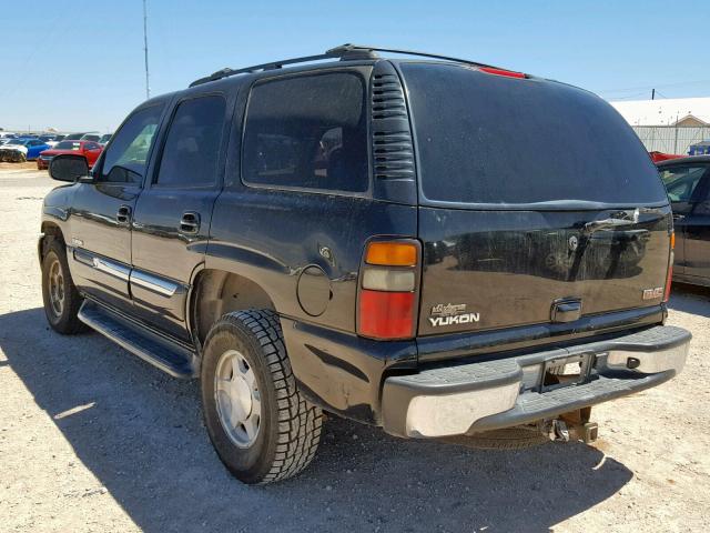 1GKEC13T75R145424 - 2005 GMC YUKON BLACK photo 3