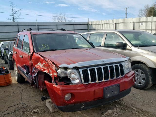 1J4HR48N35C514599 - 2005 JEEP GRAND CHER BURGUNDY photo 1