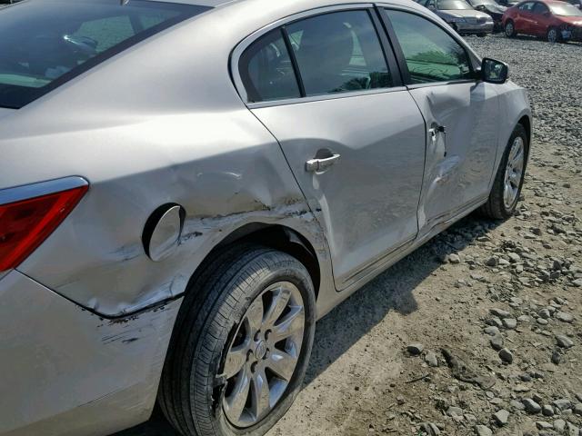 1G4GF5E38DF222443 - 2013 BUICK LACROSSE P SILVER photo 9