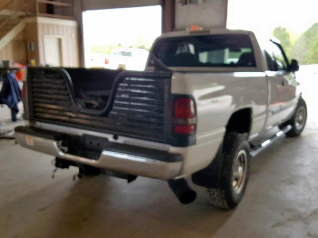 3B7KC23602M289733 - 2002 DODGE RAM 2500 WHITE photo 4