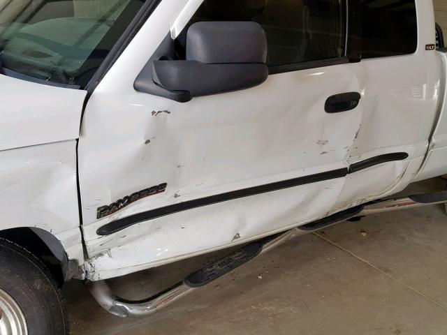 3B7KC23602M289733 - 2002 DODGE RAM 2500 WHITE photo 9